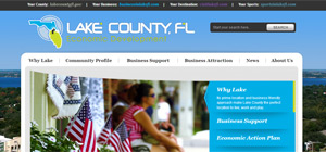 Lake County Economic Development - Website Portfolio Item