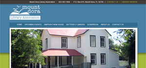 Mount Dora Library Association - Website Portfolio Item